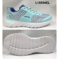 Lady fashion color flyknit shoes